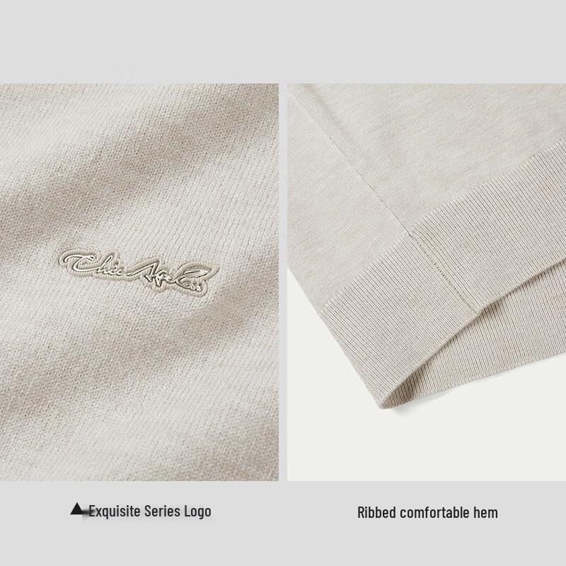 HLA Men's Long Sleeve Core-spun Warm Deodorizing Pullover