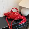 Kreativní podivně tvarovaná kabelka přes rameno niche design trojrozměrný aligátor hot girl crossbody