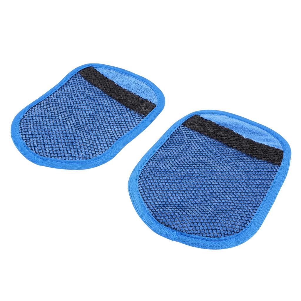 2 Pcs Sand Wipe Off Mitts Large Size   Mesh Fabric Beach Sand Remover Cleaner Vacation   for Sandboxes