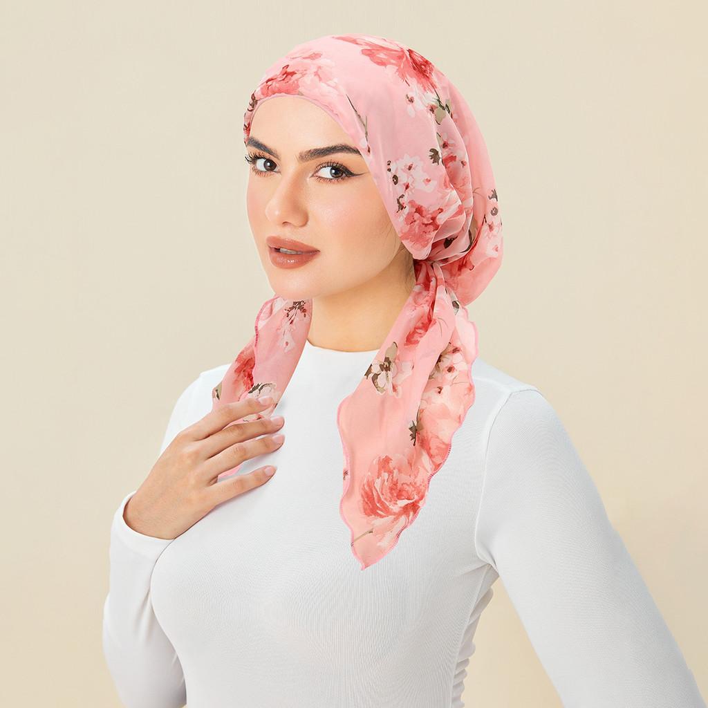 Polyester Fashion Ladies Headscarf Hat With Breathable Design For Casual Wear