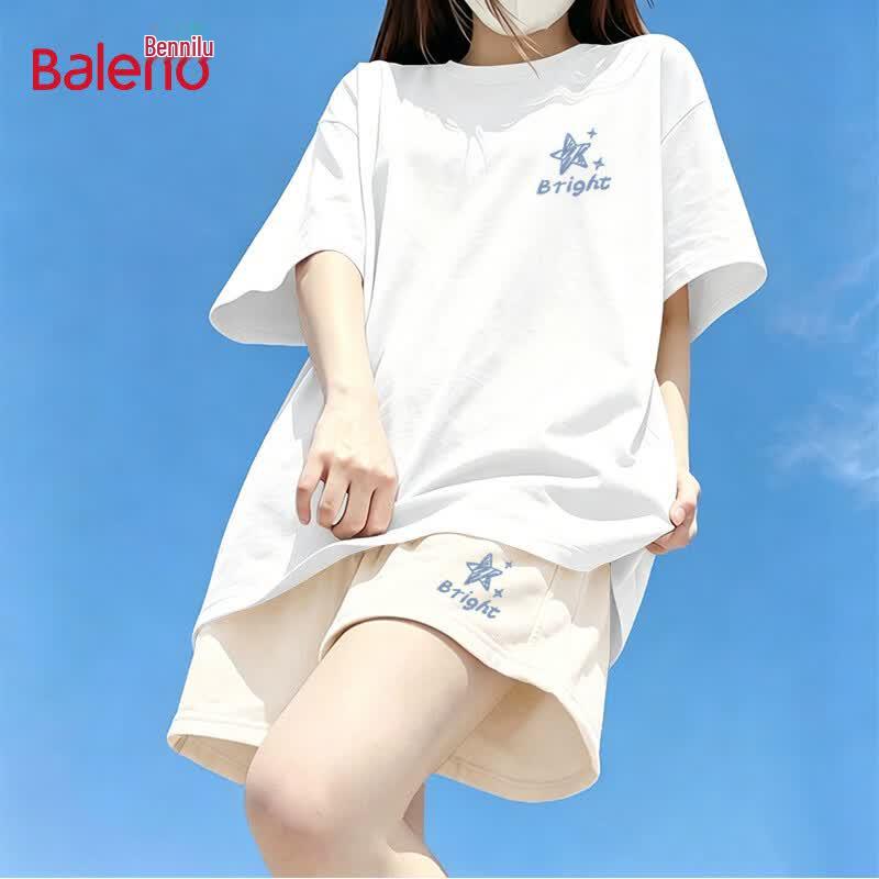 Baleno Women s Cotton Short Sleeve Shorts Set XL