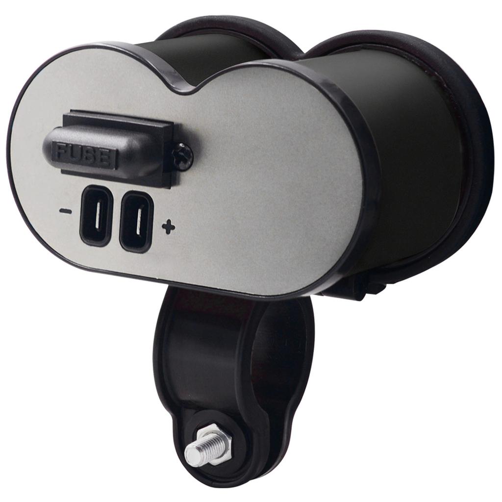 Brichetă cu încărcare rapidă de mare viteză de 3,0 A Priză pentru încărcător USB dublu Suport pe ghidon pentru motociclete pentru telefoane mobile/tablete