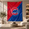 Decorative Tapestry,Chicago Cubs Printed Wall Art, Lightweight Wall Hanging For Bedroom Background