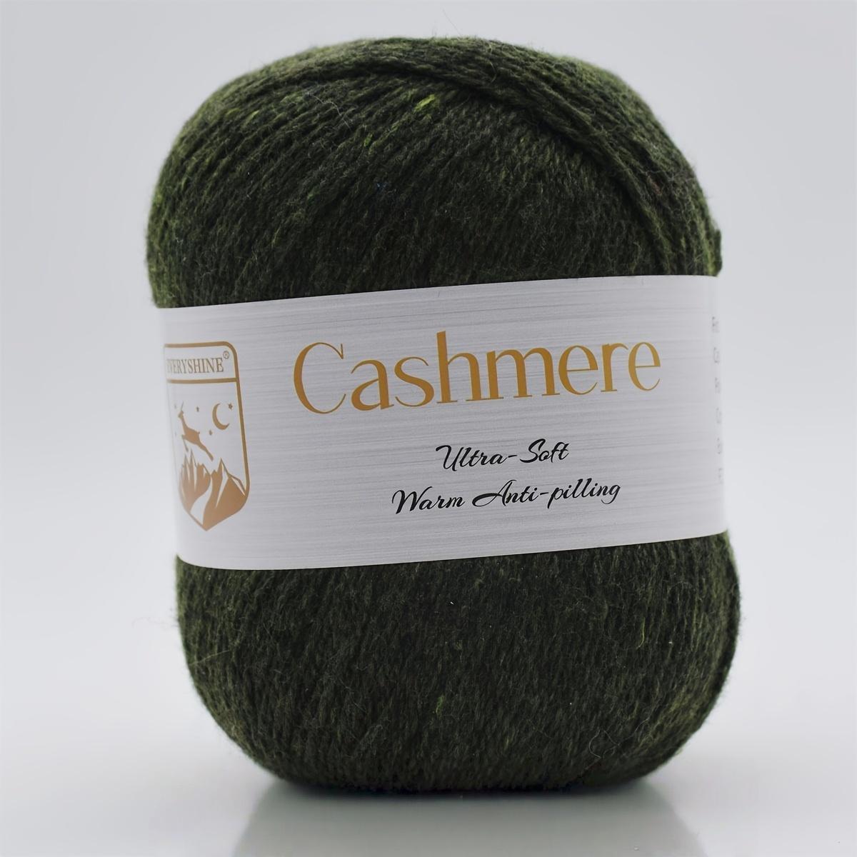 

6 мотков премиальной кашемировой пряжи – 50 г/моток 320 м Мягкая пряжа для вязания и крючком для рукоделия, связанного вручную – Роскошное теплое волокно для шарфов, шапок, свитеров