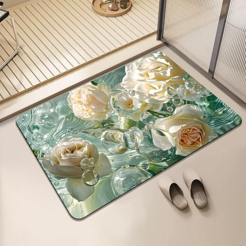 Toilet Floor Mat, Diatom Mud Absorbent Mat, Bathroom Toilet, Toilet Non-slip Mat, Foot Pad Carpet At the Door