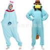 Fleece Cartoon Animal Onesie Plush Platypus Pajamas Golden Long Sleeve Couple Costume Homewear