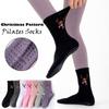 Breathable Pilates Socks Harajuku Street Deer Embroidery Socks New Yoga Socks