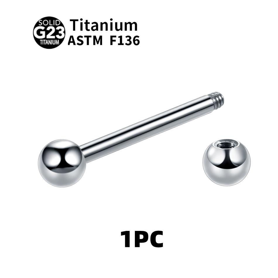 G23 Titanium Labret Piercings Stud Lip Rings Eyebrow Rings Cartilage Helix Tragus Piercing Horseshoe Ring Body Jewelry 16G