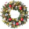 Christmas Wreath Door Hanging Decor Home Mall Window Party Festive Simulation Ornament