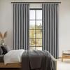 Topfinel Blackout Thermal Insulated Velvet 200cm Set of with for Living and Curtains, Long, Gray, 2, Hooks, Bedrooms, Rooms, Privacy, Soundproofing.