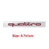 Car Decals Rear Trunk Emblem for 4EIY Quattro RS6 A8 Q2 Q4 A3 A4 S3 S5 Q3 RS7 S7 S6 A6 Side Body Badge Rear Sticker Accessories