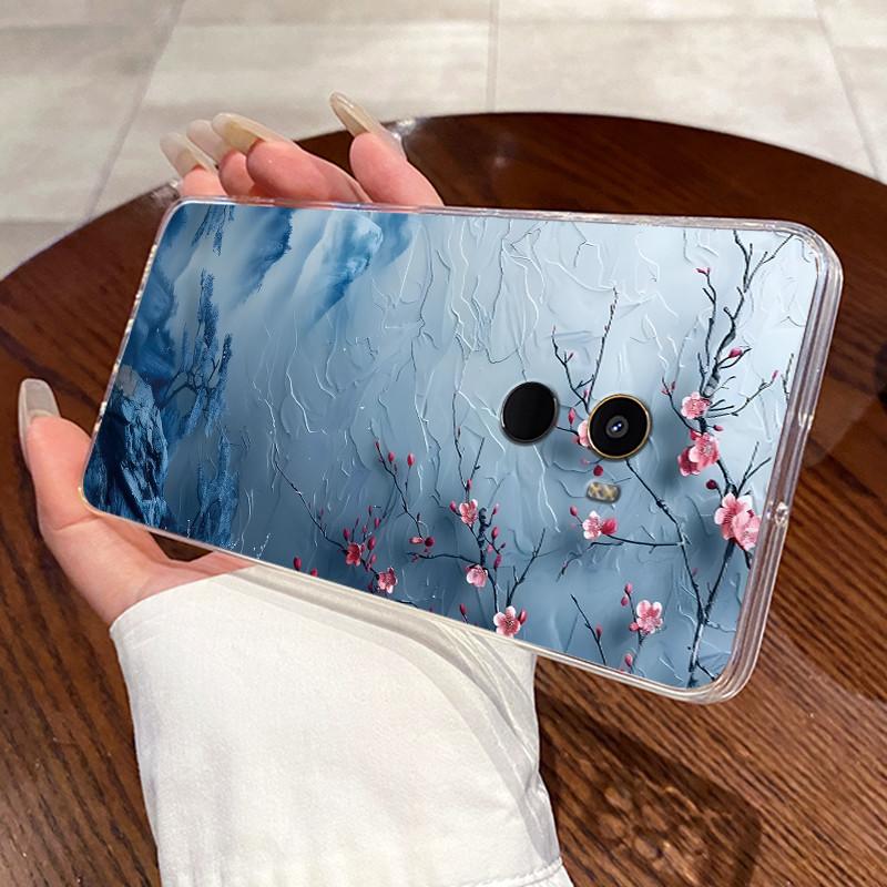 Fundas For Xiaomi Mi Mix 2 Casing Protective Capa Coque Clear Silicone Soft TPU Back Cover Cute Rabbit Cat Dinasaur Phone Case
