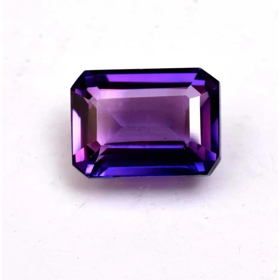 Natural Purple Pink Sapphire Emerald Cut 10+ Ct Stunning Certified Gemstone