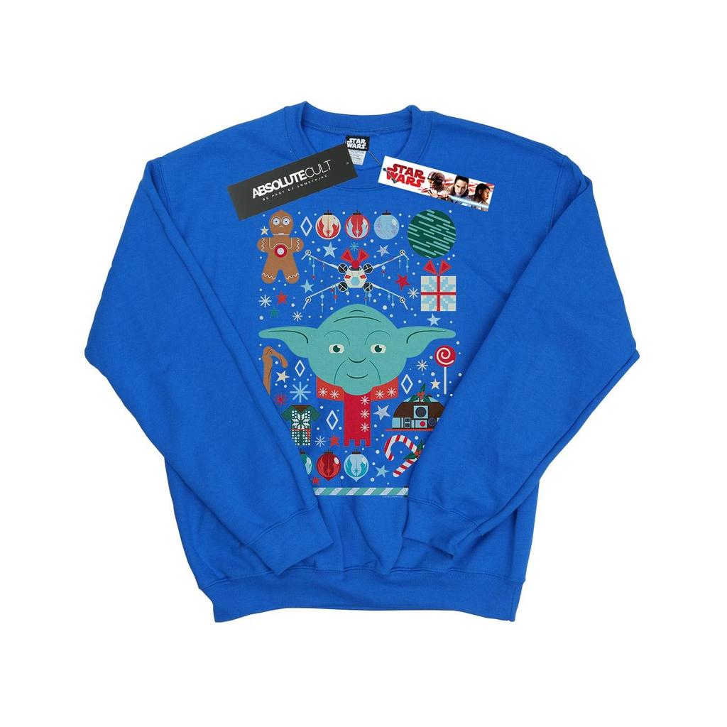 STAR WARS Boys Yoda Christmas Sweatshirt
