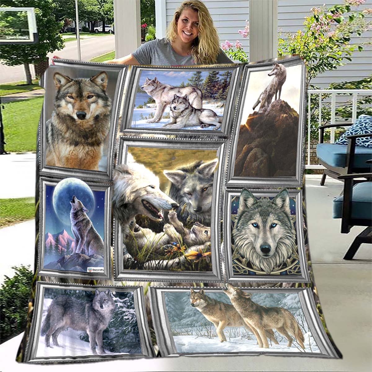 

Ковдра з 3D-принтом «Вовк» Ковдра для дивана-ліжка Суперм’яка тепла ковдра Фланелева ковдра Ковдра для пікніка Ковдри для ліжок 180x230cm