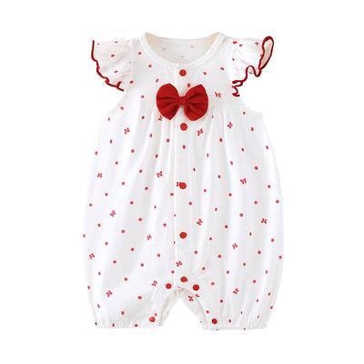 Baby Girl Sweet Sleeveless Modal Romper