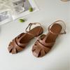 Fashion 2025 Sandals Ladies Shoes Summer Women's Heels Soft New Girls Comfort Retro Scandals Slides Comfort Shoes for Women 2025 Sandals