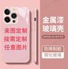 Glass case iPhone15 to picture mobile phone case Apple 17 animation star/couple DIY