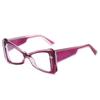 New European and American style cat eye square sunglasses niche design feeling Spice girl style daily street eye-catching fashion sunglasses