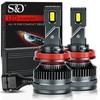 2Pcs H1 H4 H7 LED Canbus H8 H11 Turbo Led Headlight Bulbs 130W 60000LM 12V 24V 6000K White Auto Dual Copper Tube Lamp