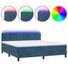 VidaXL Slatted Bed Base with Mattress and LED, Upholstered Bed, Double Bed, Adult Bed for Interior Bedroom, 3134295