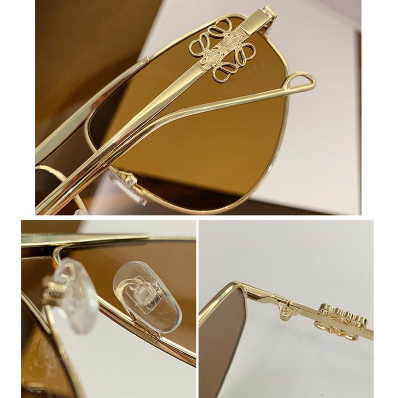 Non-polarized Fashion Large Frame Sunglasses Metal Polygon Sunglasses Street Photography Glasses