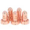 5Pcs Plasma Cutting Torch Nozzle Tip Thickened Brass Plasma Cutter Nozzle Tip for SL60 SL100