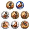 2 Pezzi Moneta Commemorativa Scimmia Doppia?Peluche a Forma di Scimmietta Che Abbraccia, Gettoncino da Collezione, Moneta da Sfida per Supporto Emotivo, Regalo Ispirazionale per