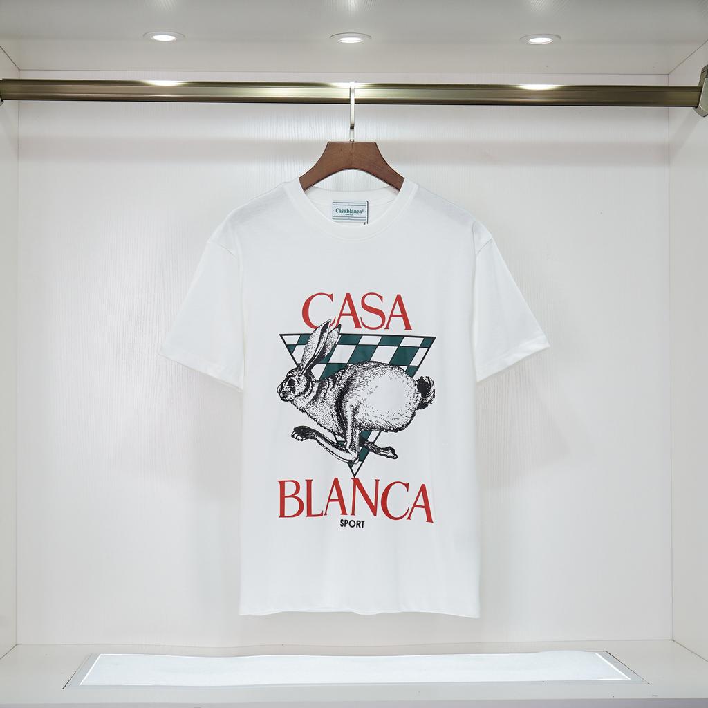 Casablanca 23 Frühling und Sommer Neuheit Fantasie Tor Sternenhimmel Schloss Casa Buchstaben Logo Kurzarm Partner T-Shirt
