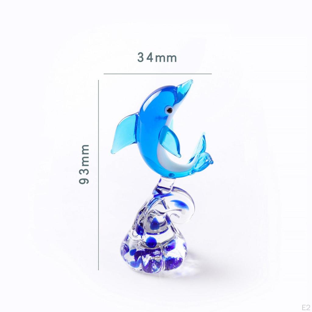 Dolphin Decor Figurine Tank Craft Lovely Statue Garden Bedroom Hallway Sea Ornament
