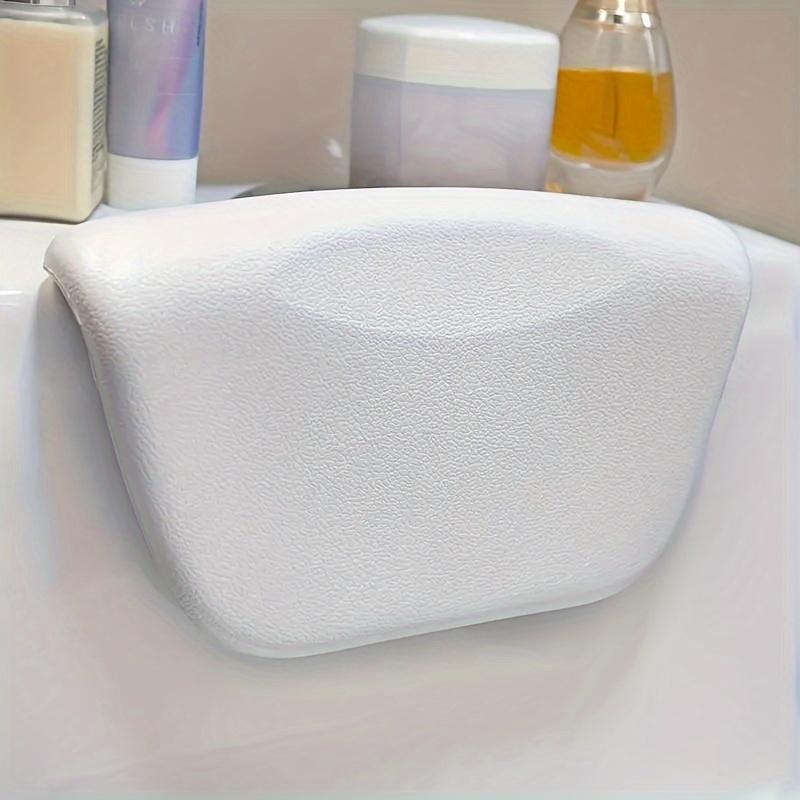 PU Foam Bathtub Pillow with Suction Cups, Waterproof Bathroom Accessories for Spa, Non-Slip Bathtub Headrest