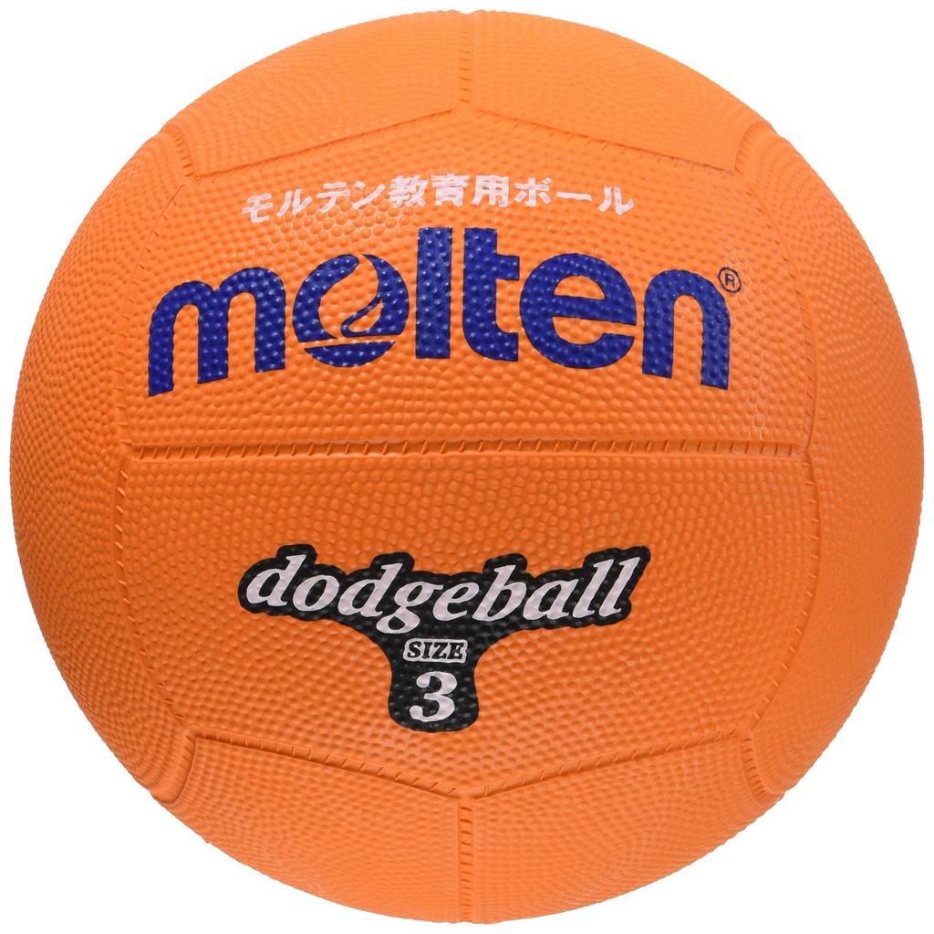 Molten Rubber Size 3 D3OR Dodgeball, (Orange)