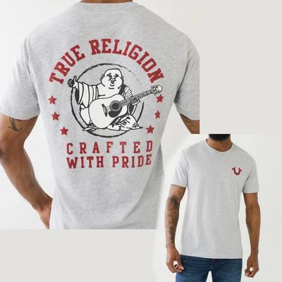 Cotton Fashion Men's T-shirt Graphic T-shirt Men's Cotton Graphic Crew Collar T-shirt Printed Short Sleeve Comfortable Breathabl