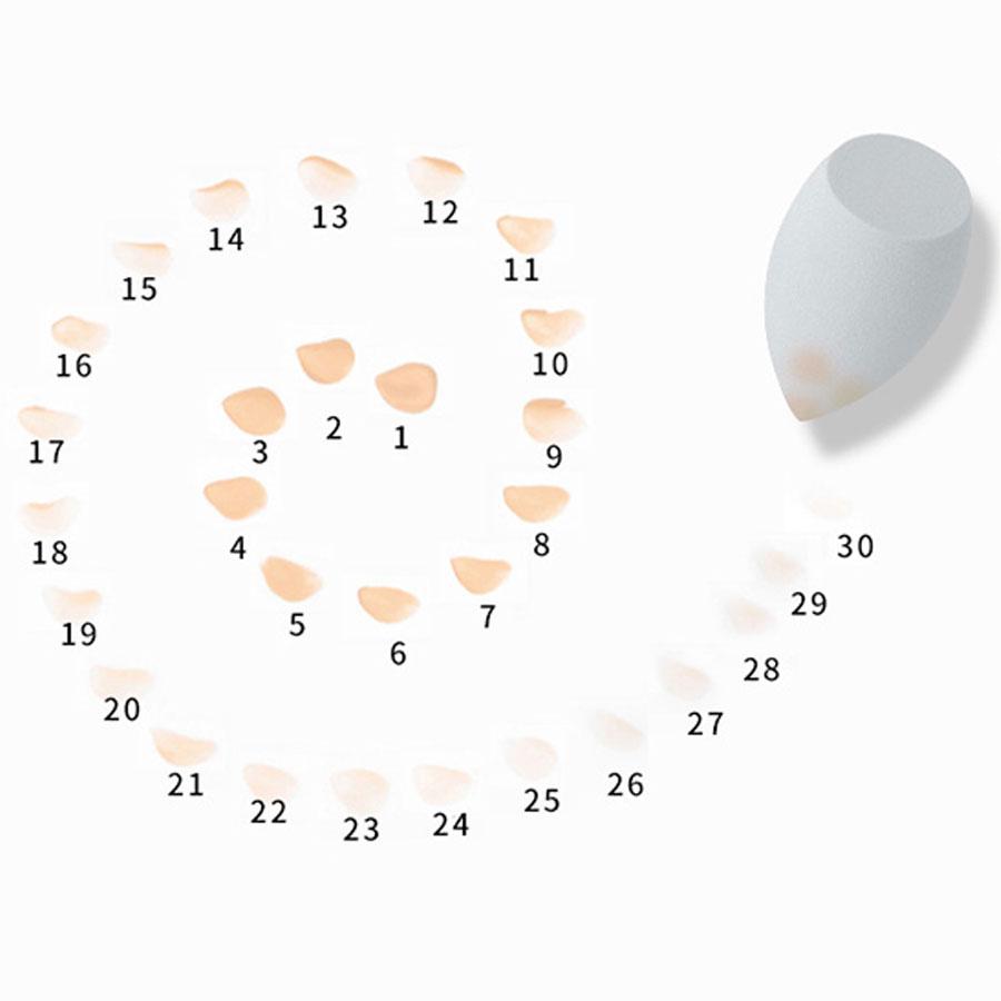 Medium Size Beauty Sponge 4/6 Pieces, Random Color and Shape, Foundation Mixing Beauty Sponge, Liquid, Cream and Powde