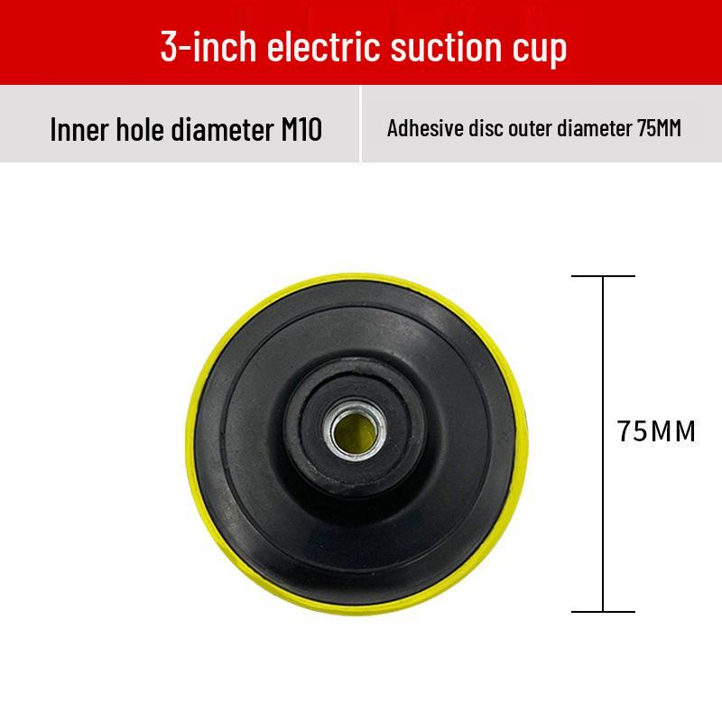 Flocked Self-Adhesive Sanding Discs (3" 4" 5" 7") for Electric and Angle Grinders with Pneumatic Suction Cup