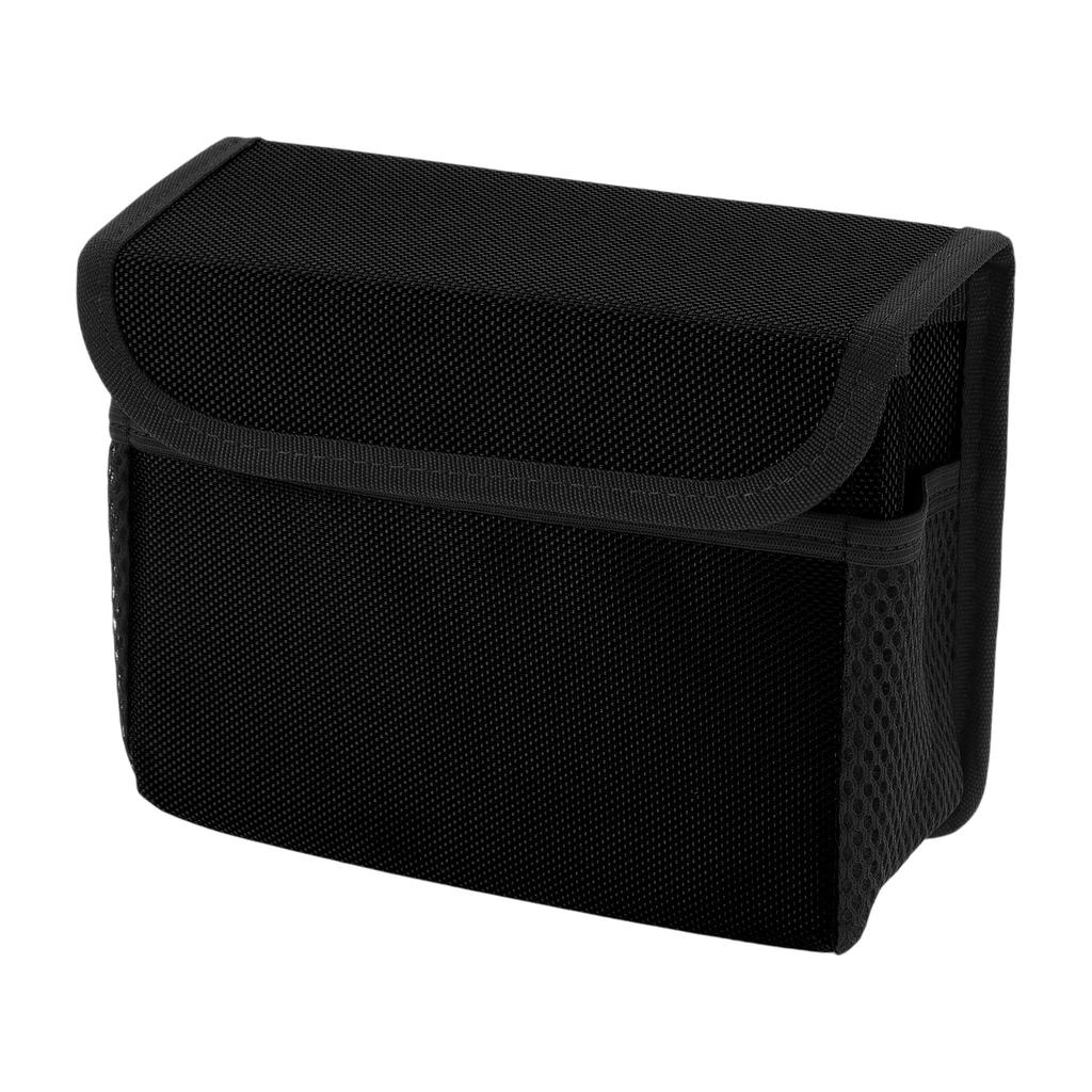 HEROFFIX Car Trash Foldable Portable Trash Black Oxford Cloth 1-Piece Can, Can, 7.5" Long, 2.8" Wide, 5.5" High,