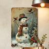 Vintage Santa Claus Metal Tin Signs Pcs Retro Iron Wall Art Plaques with Christmas Quotes Rustic Decor for Home Party