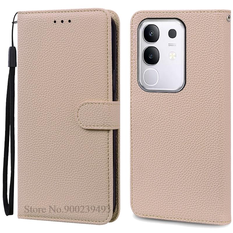 For Vivo Y29 Case Wallet Leather Flip Cover For Vivo Y29 Case Soft TPU Silicone Book Cover Phone Fundas Coque Etui