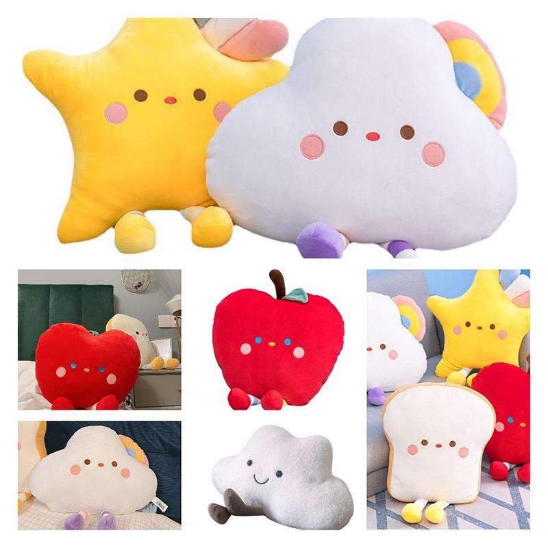 Soft And Fluffy Cloud And Star Plush Pillow Toy For Teenagers