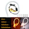 2PCS/lot 9-30V 30/45/60cm DRL Flowing Flexible LED Tube Strip Daytime Running Lights Turn Signal DRL Silica gel LED Lamp