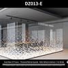 Two-way Mirror Geometric Glass Door Decorative Sticker for Office & Restaurant