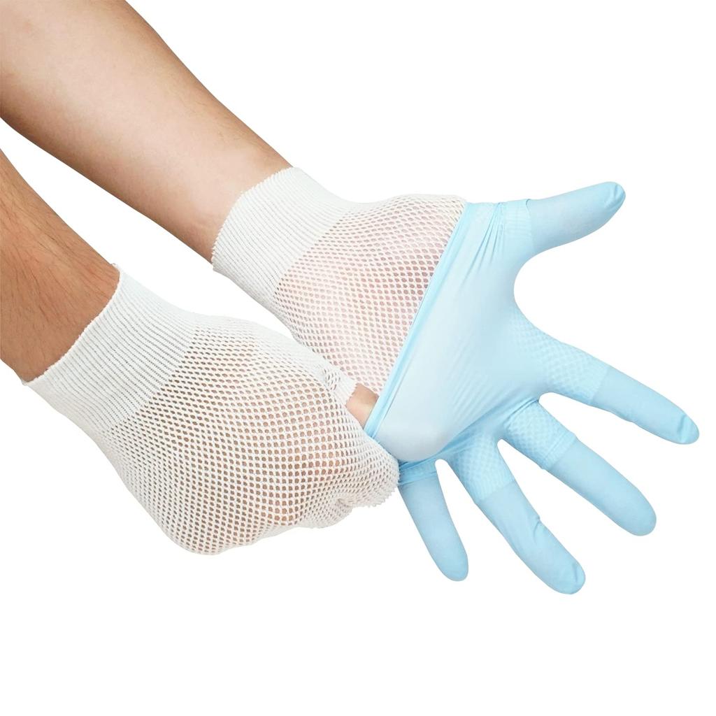 Mesh Inner 5 Pairs One Size Fits AG795 [ACE] Gloves, (10 Gloves), White, All,