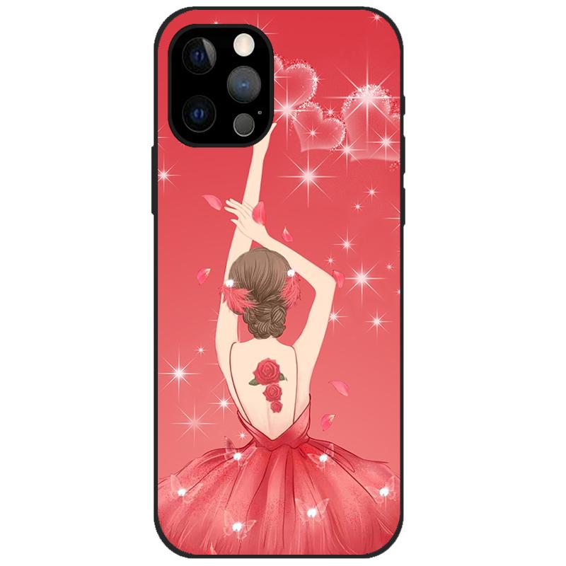 For iPhone 12 Pro Case iPhone12 Pro Bumper Silicon TPU Soft Phone Cover For iPhone 12 Pro Max / 12 Mini Case Cartoon Funda 12Pro