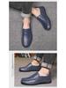 Men's Casual Leather Moccasins: Breathable Cowhide Flats for Middle-Aged and Elderly