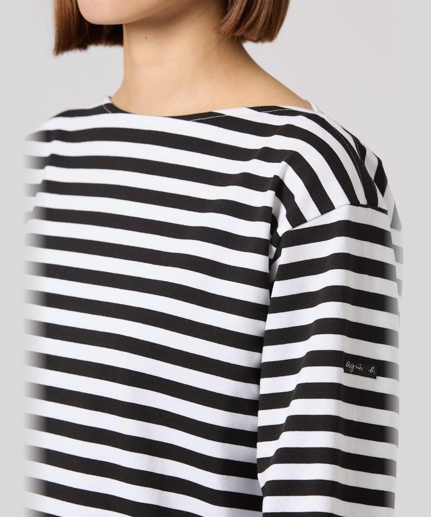 agnes Striped Black b. T-shirt, Unisex, J008, Medium,