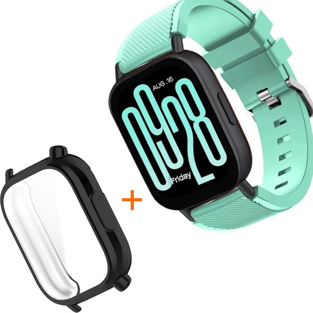 Silicone Strap With TPU Case For Xiaomi Redmi Watch 5 Active Lite Smart Watch Wrist Band And Case For Redmi Watch 5 Active Lite
