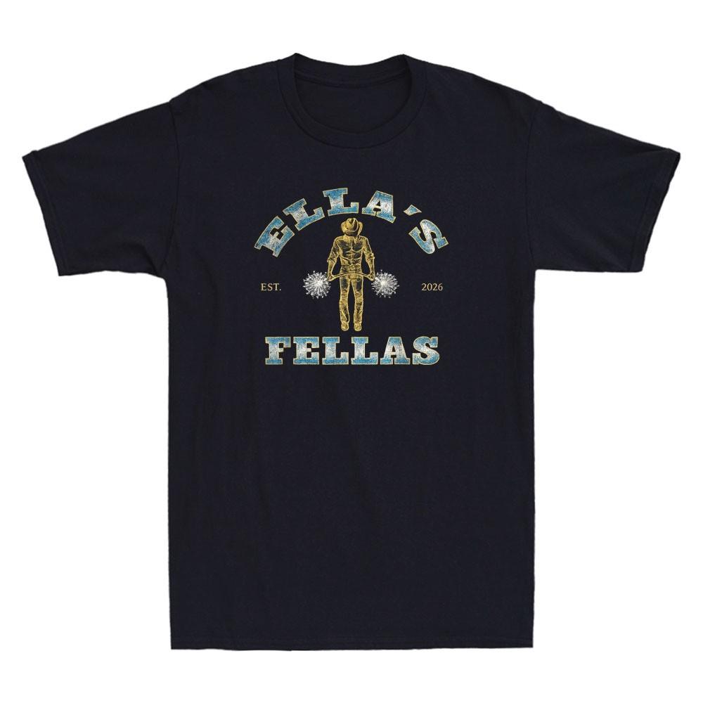 Ellas Fellas Matching Squad 70s Style Funny Graphic Vintage Men s Cotton T-Shirt XXL