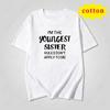 Two Child Official Announceunisext Tshirt For Warm And Fun Families Short Sleeved Round Neck Top