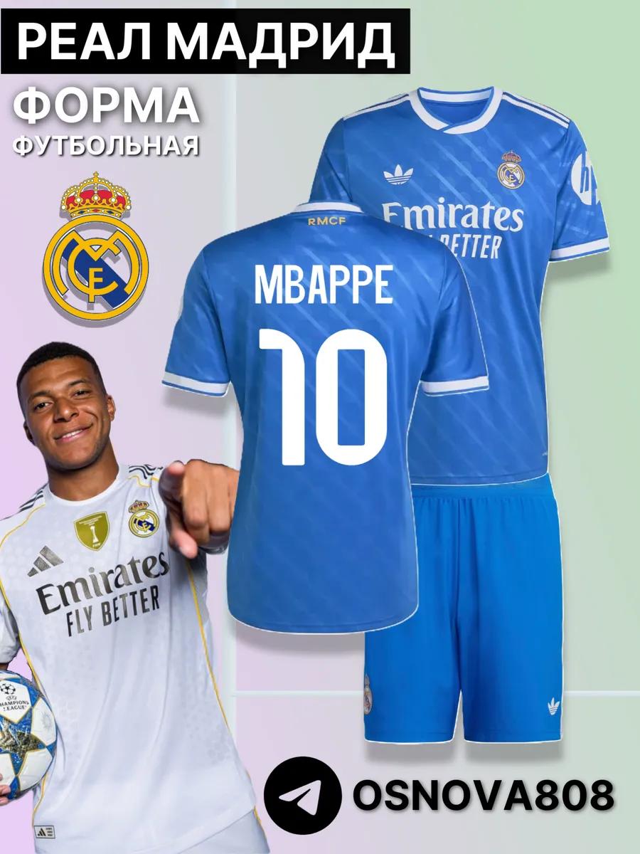 

Мбаппе Реал Мадрид Футбольная футболка #10 Мбаппе издание Лиги Чемпионов Футбольные футболки Тренировочный костюм Комплект 16