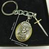 1pcs Pendant Archangel Pendant Necklace Alloy Jewelry Necklace Vintage Cross Keychain Pendant Zinc Alloy Metal Keychain